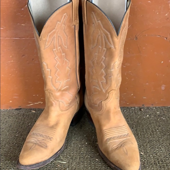 elk hide cowboy boots